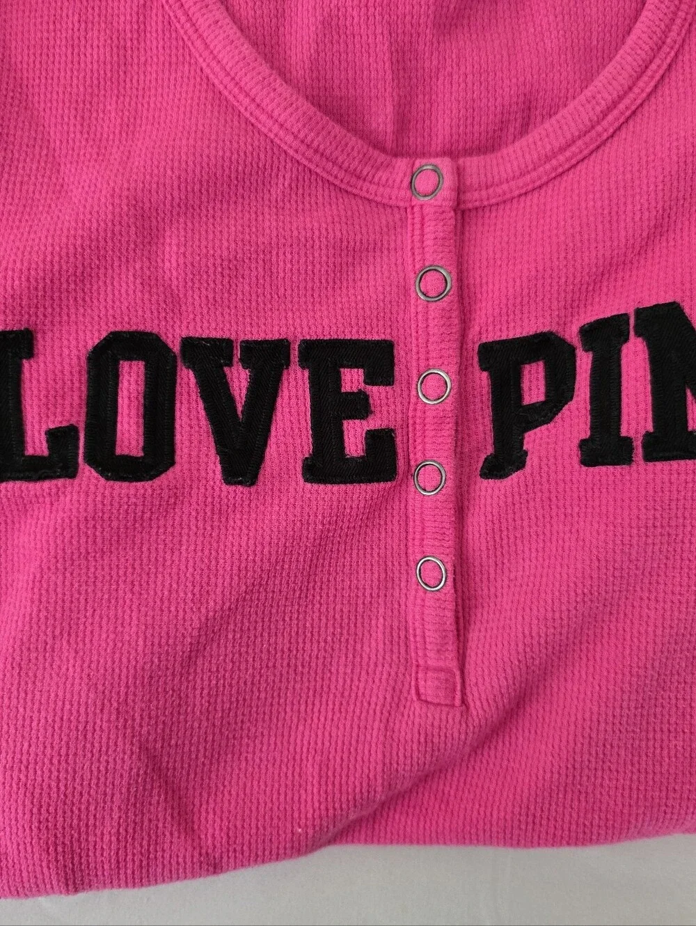 Victoria's Secret LOVE PINK Henley Size Small - Picture 4 of 9